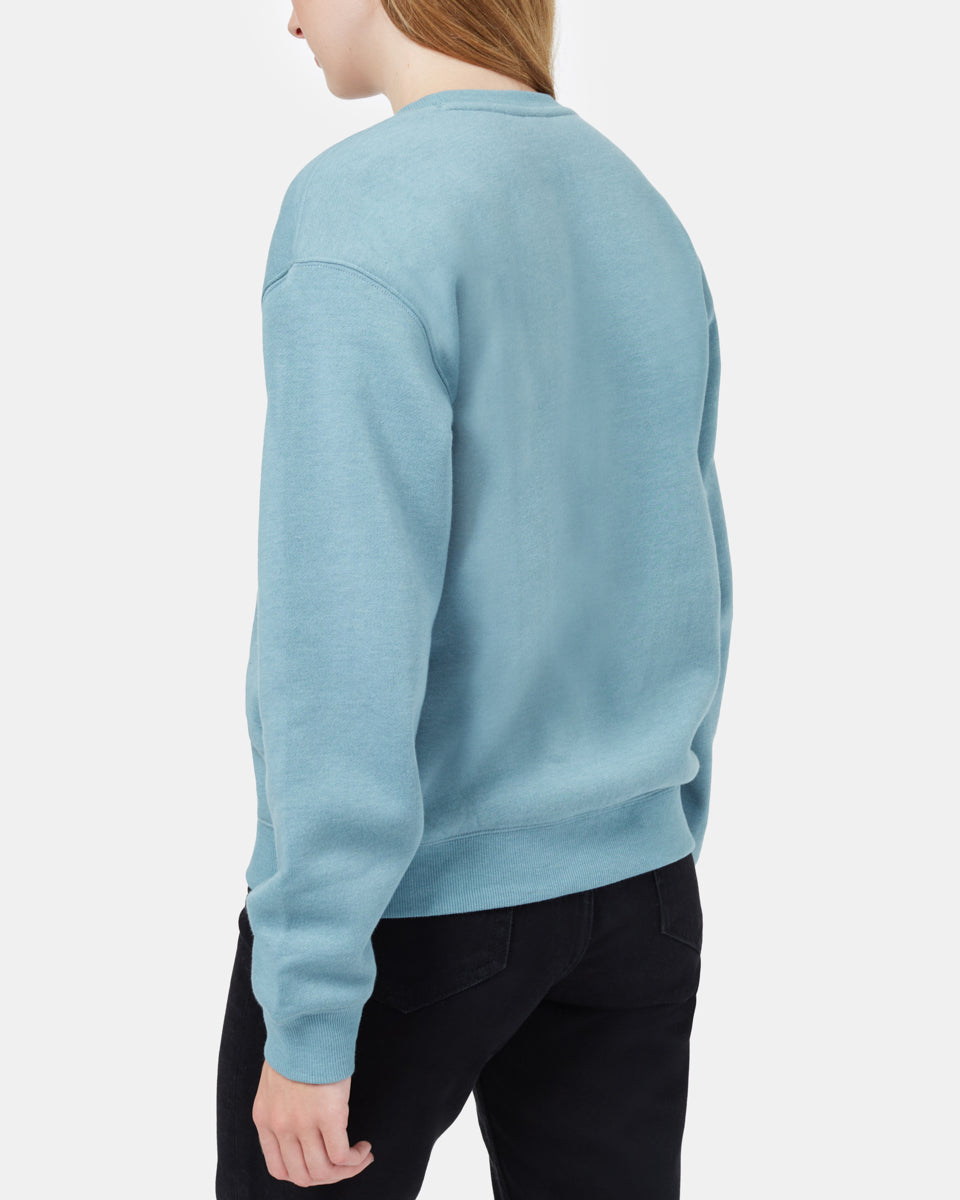 Blue Women's Organic Cotton Graphic Sweatshirt