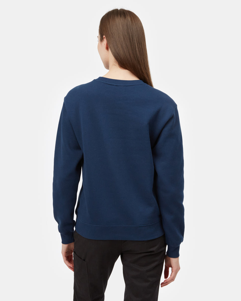 Blue Women's Organic Cotton Pullover