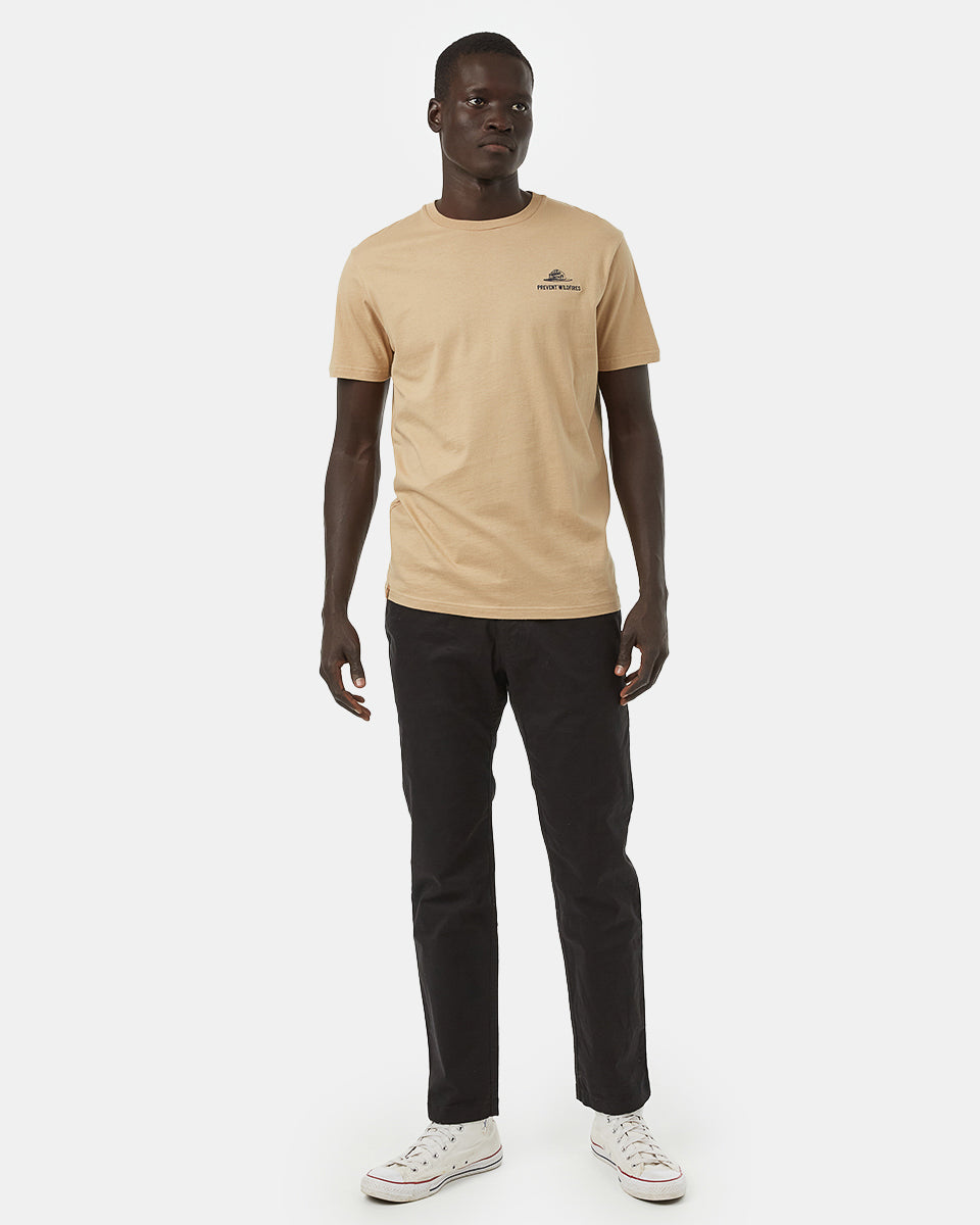 Brown Organic Cotton Wildfire T-Shirt