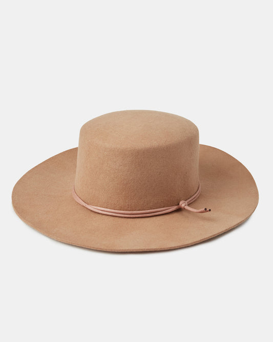Brown Recycled Wool Fedora Hat