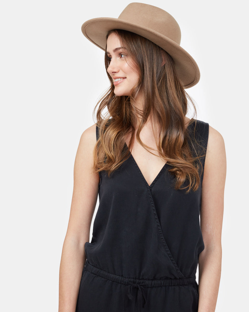 Brown Recycled Wool Fedora