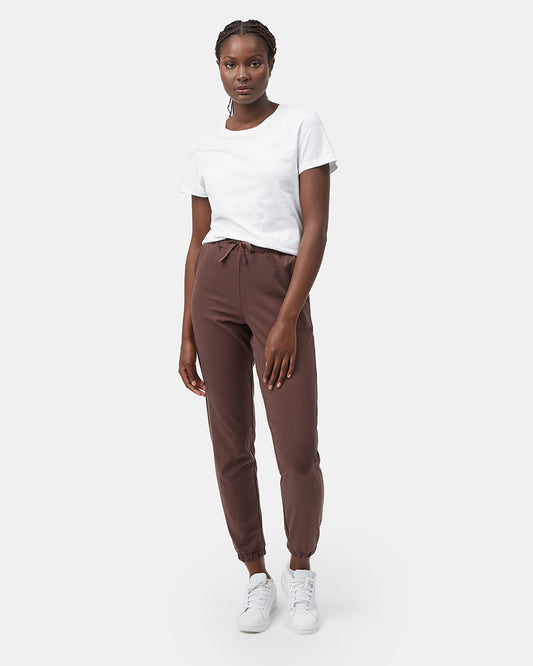 Brown Women's Eco-Friendly High-Rise Joggers