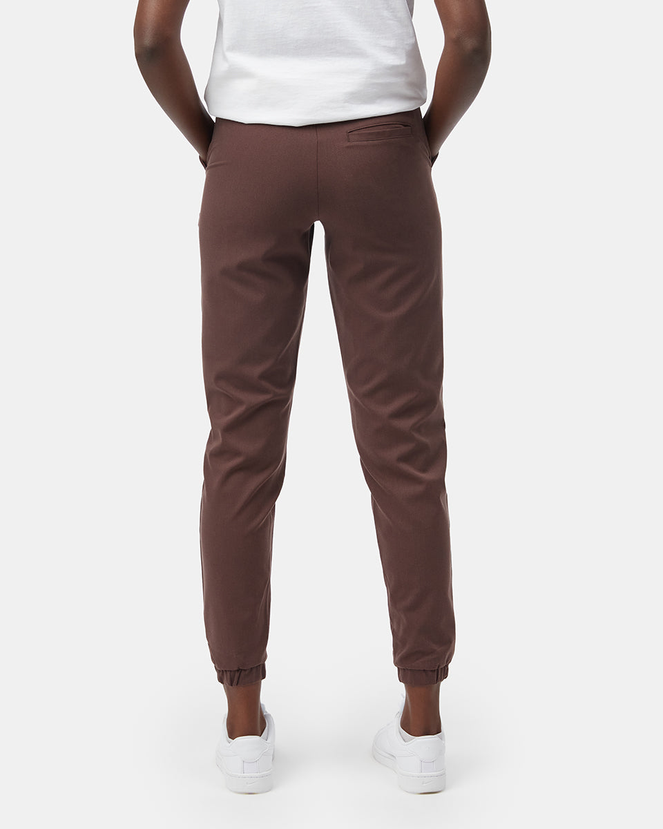 Brown Women's Eco-Friendly High-Rise Joggers