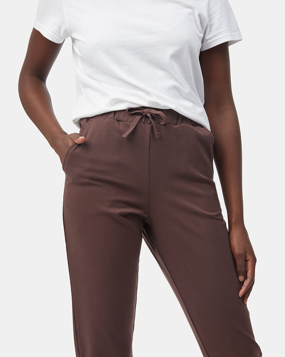 Brown Women's Eco-Friendly High-Rise Joggers