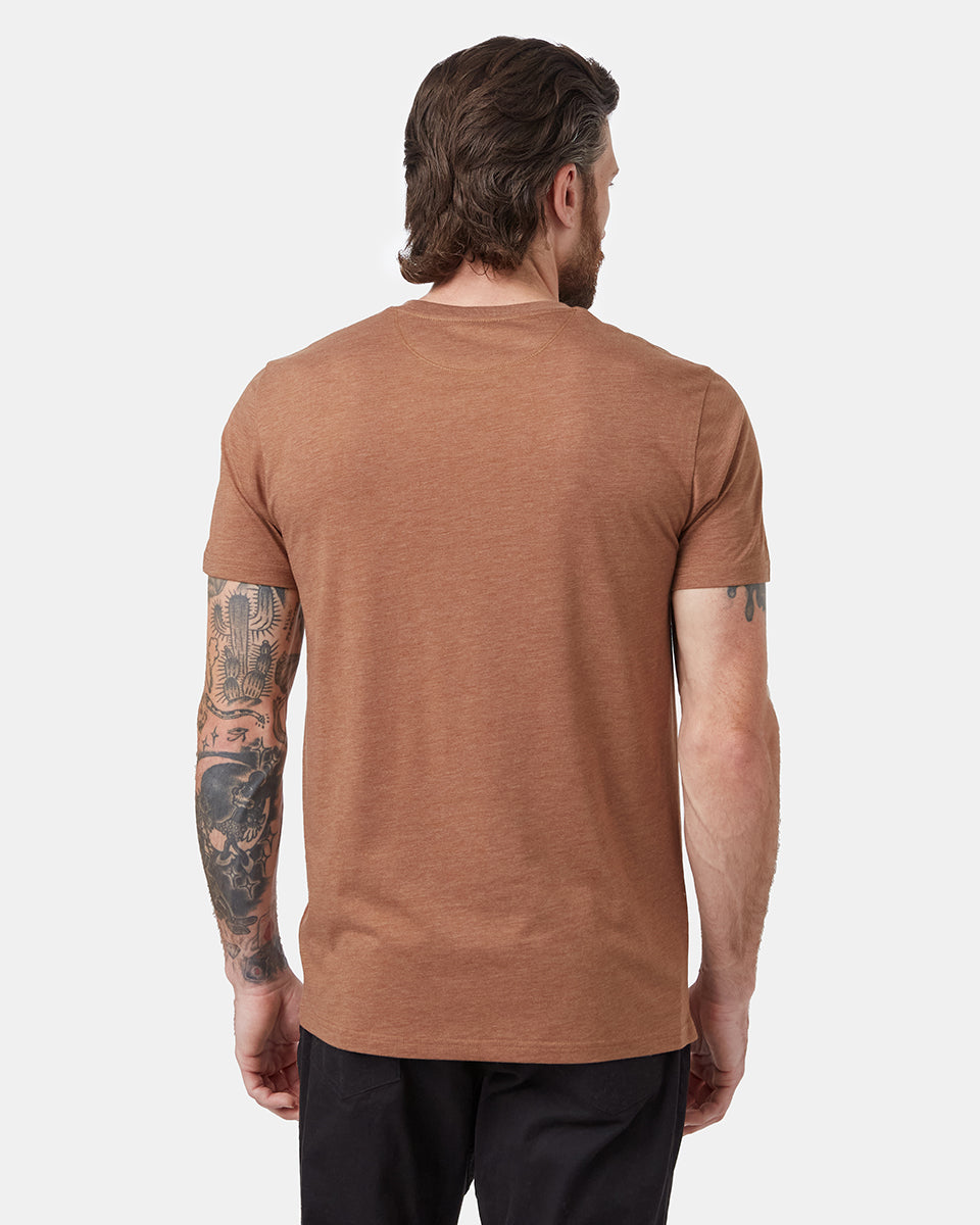 Brown Men's Eco-Friendly Graphic Tee