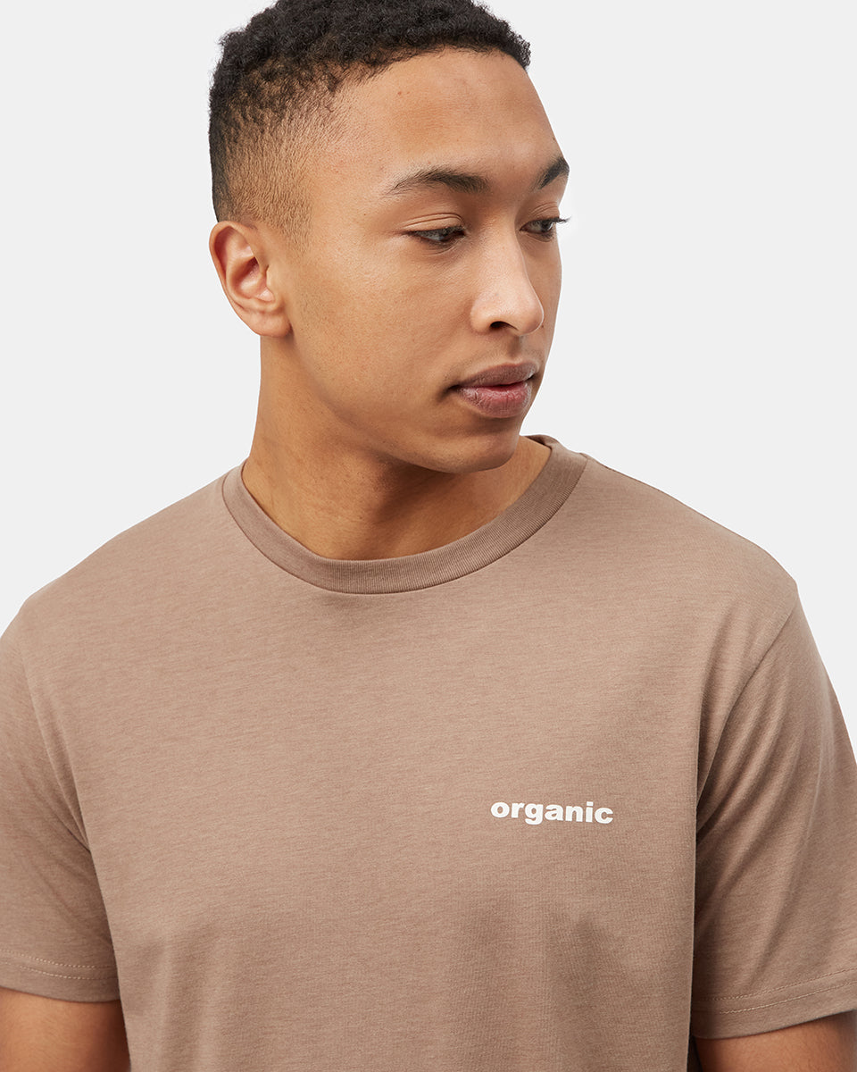 Brown Men's Graphic Short Sleeve Tee