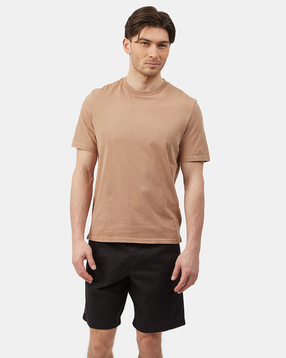 Brown Men's Organic Cotton Basic T-Shirt