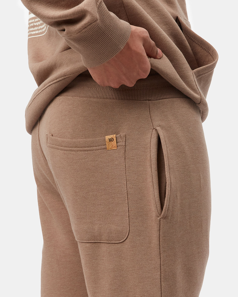 Brown Men's Organic Cotton Graphic Sweatpants