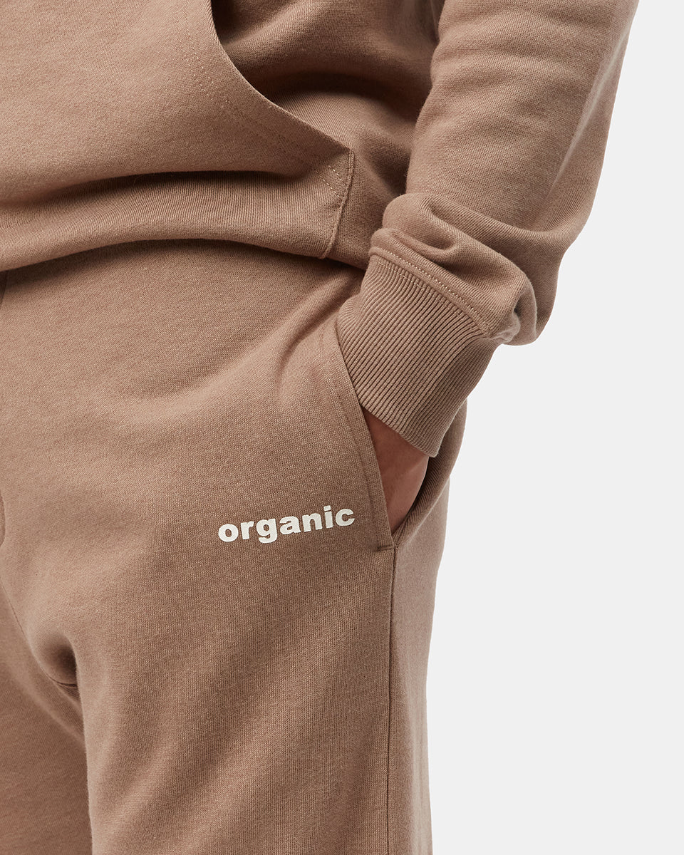 Brown Men's Organic Cotton Graphic Sweatpants