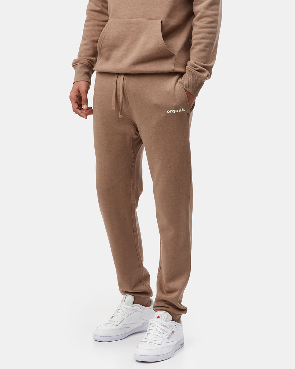 Brown Men's Organic Cotton Graphic Sweatpants