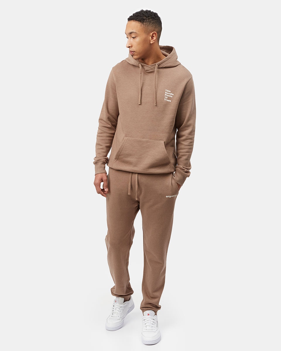 Brown Men's Organic Cotton Graphic Sweatpants