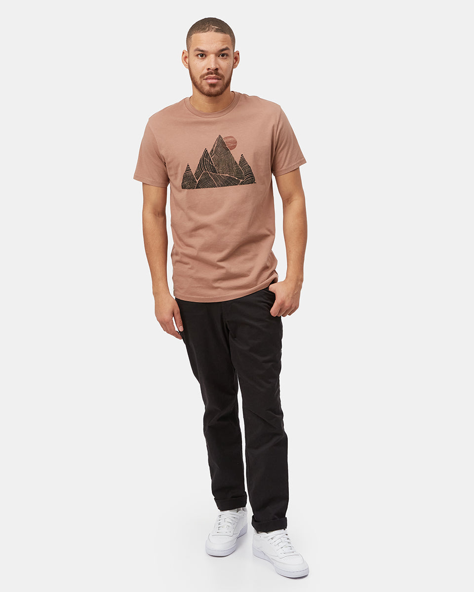 Brown Men's Organic Cotton Graphic Tee