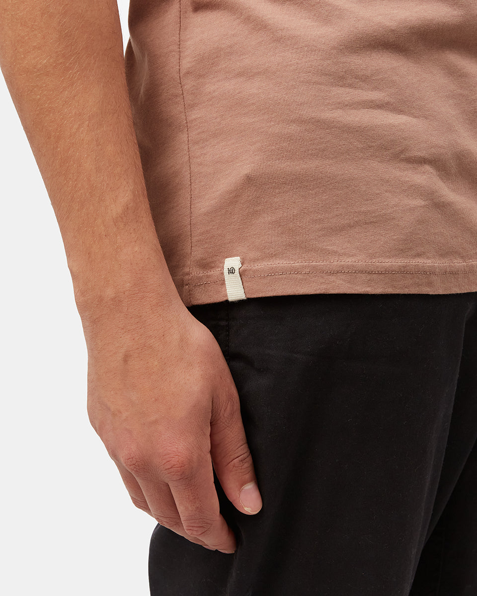 Brown Men's Organic Cotton Graphic Tee