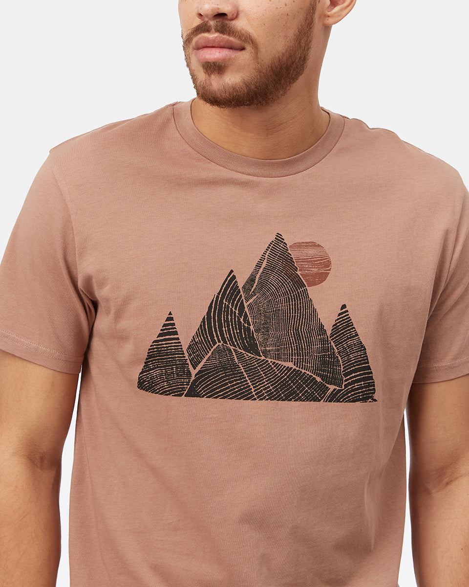 Brown Men's Organic Cotton Graphic Tee