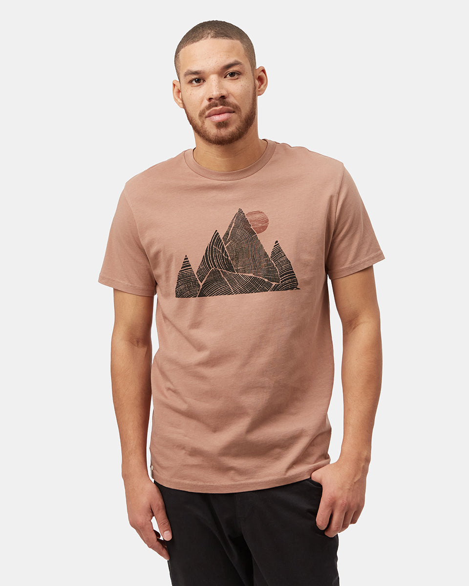 Brown Men's Organic Cotton Graphic Tee