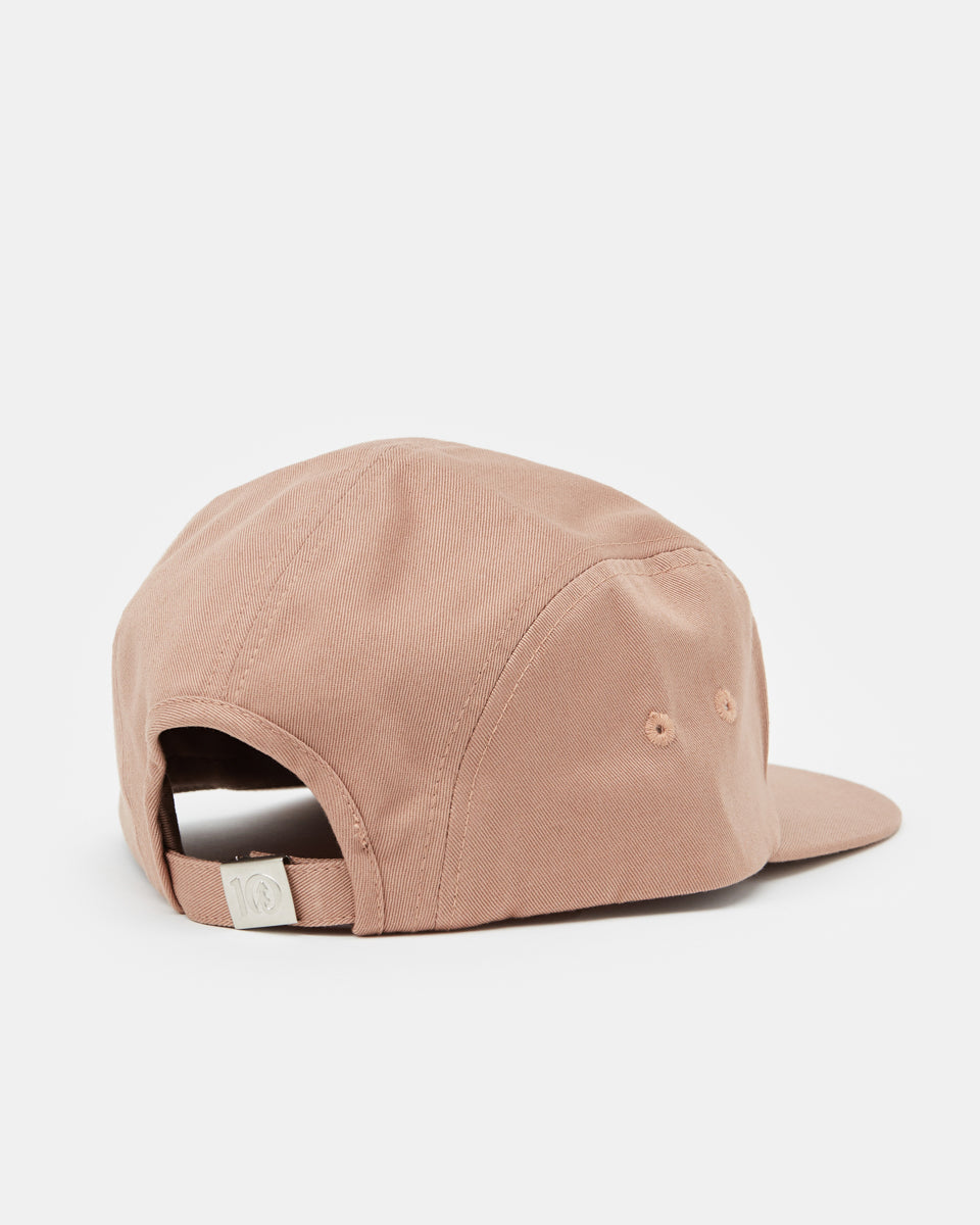 Brown Organic Cotton Flat Brim Hat