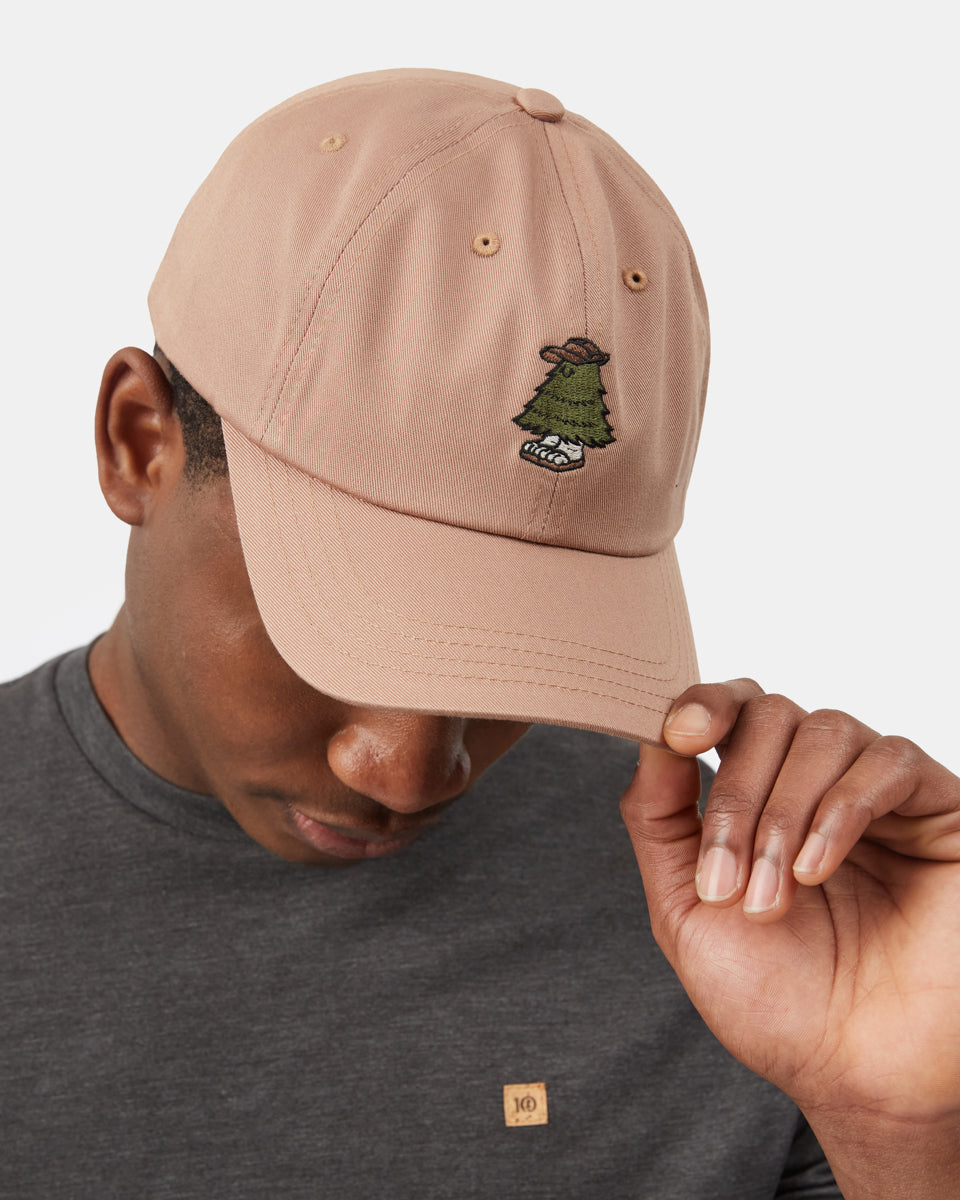 Brown Organic Cotton Graphic Dad Hat