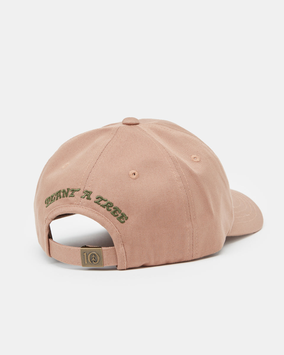 Brown Organic Cotton Graphic Dad Hat