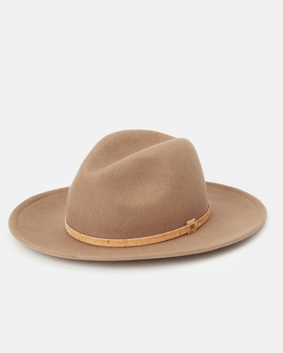 Brown Recycled Wool Fedora