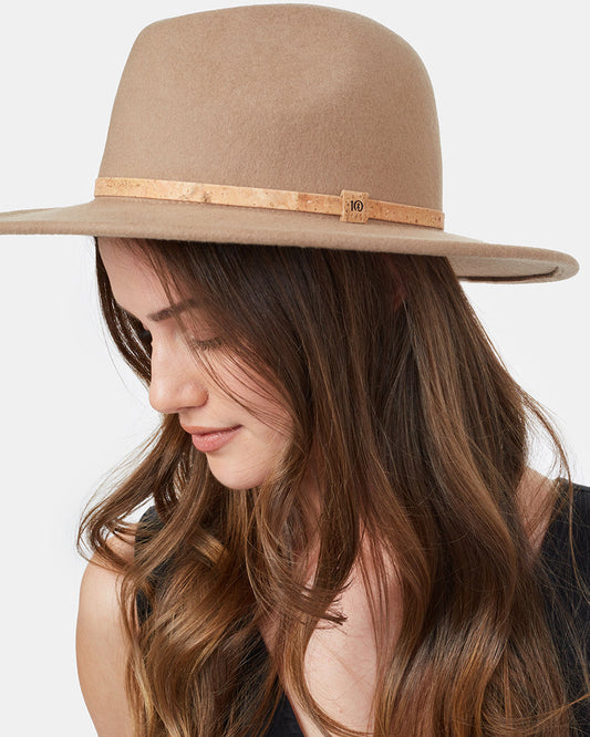 Brown Recycled Wool Fedora