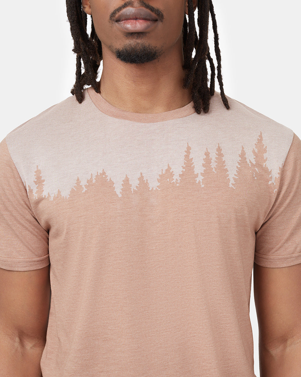 Brown Tree Graphic Crew Neck T-Shirt