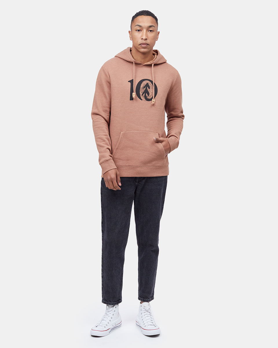 Brown Tree Graphic Pullover Hoodie