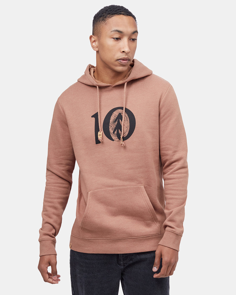 Brown Tree Graphic Pullover Hoodie