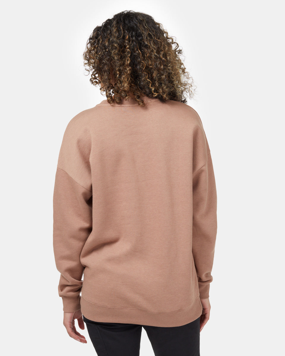 Brown Women's Eco-Friendly Crew-Neck