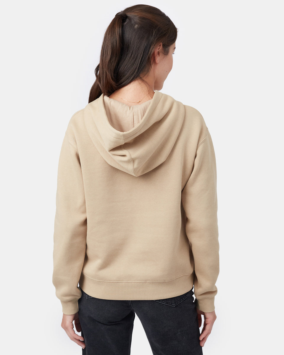 Brown Women's Eco-Friendly Pullover Hoodie