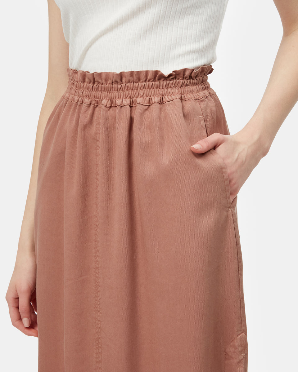 Brown Women's Mid-Length Skirt