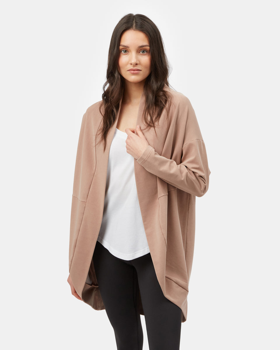 Brown Women's Organic Cotton Cardigan