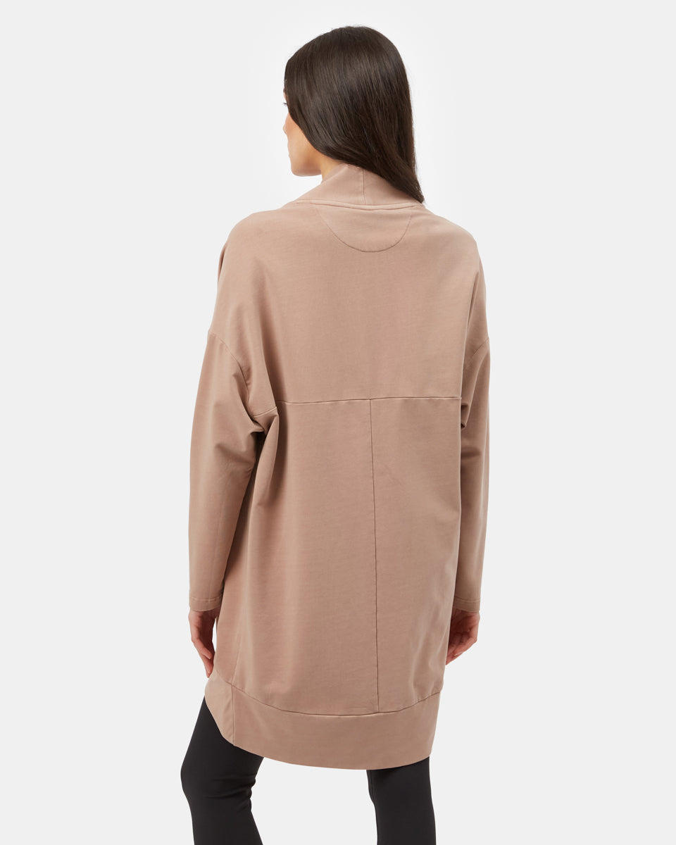 Brown Women's Organic Cotton Cardigan