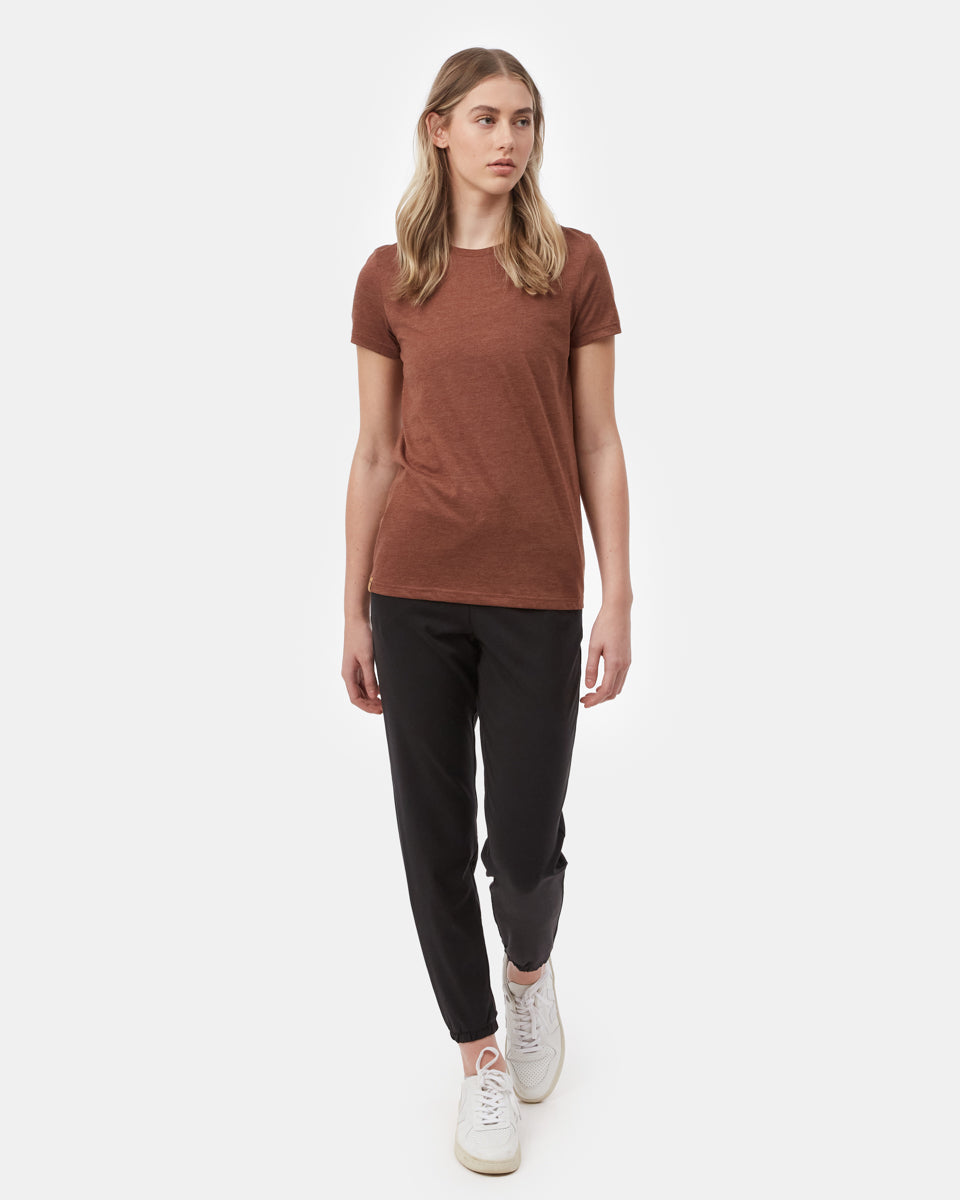 Womens Basic T-Shirt_Brown