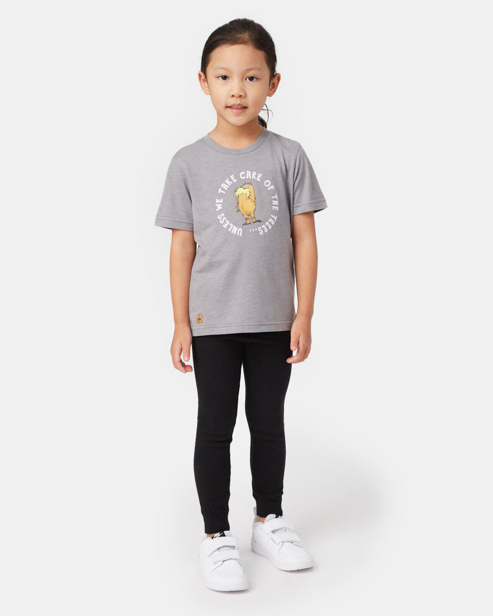 Gray Kids Recycled Polyester Graphic Tee