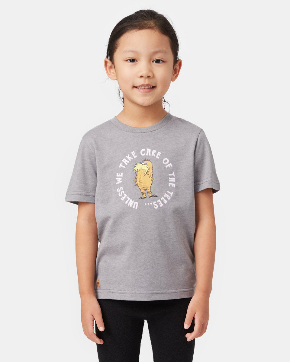 Gray Kids Recycled Polyester Graphic Tee