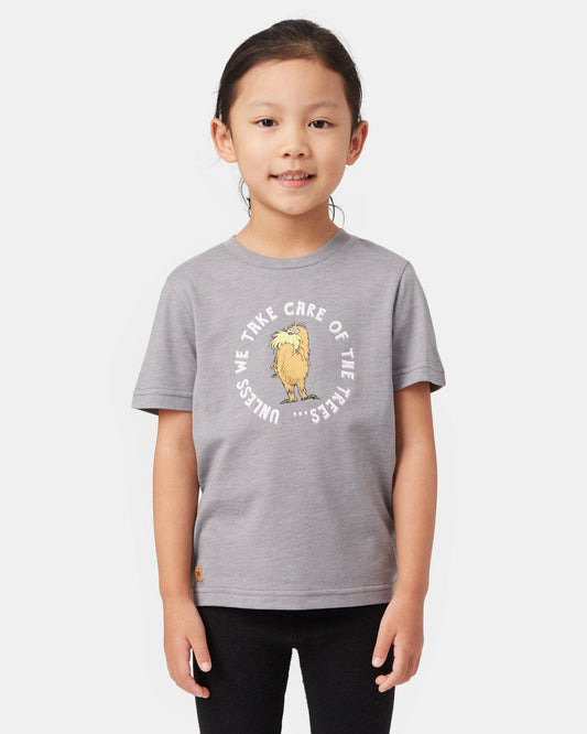 Gray Kids Recycled Polyester Graphic Tee