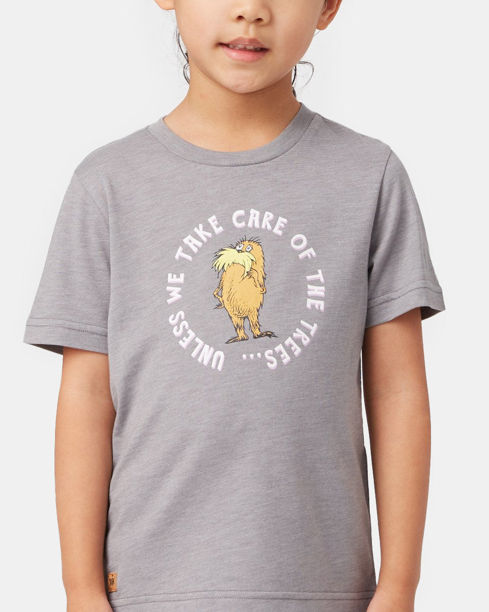 Gray Kids Recycled Polyester Graphic Tee