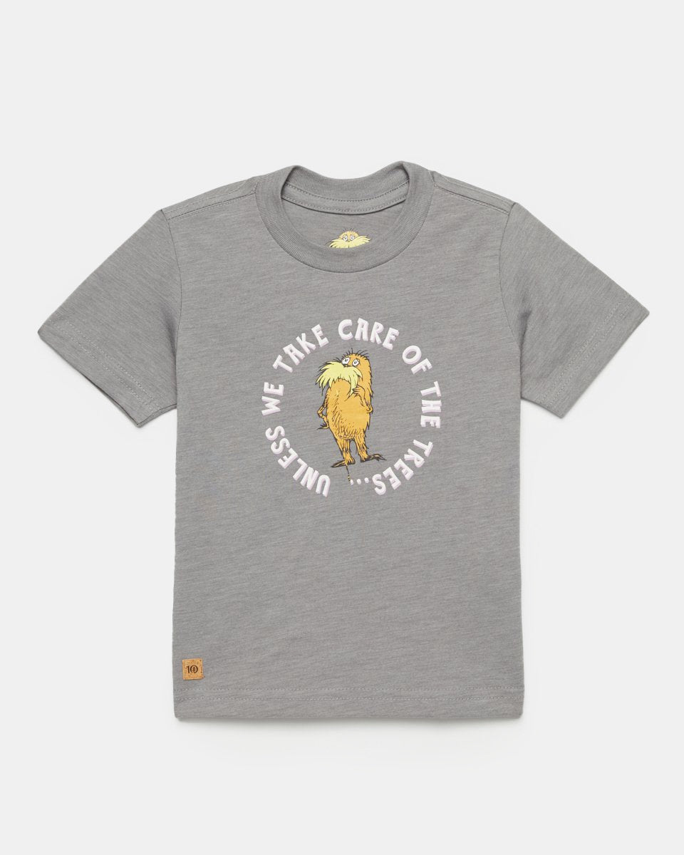 Gray Kids Recycled Polyester Graphic Tee