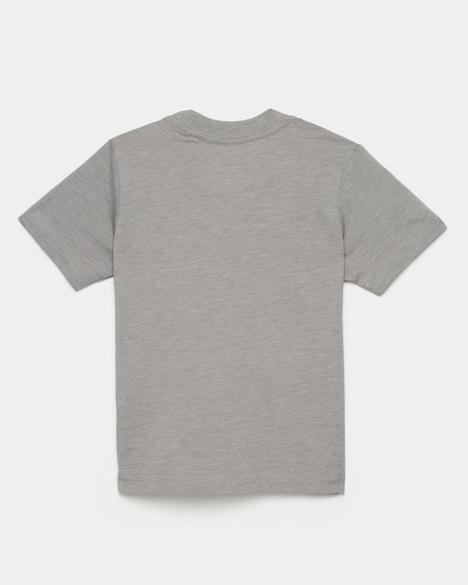 Gray Kids Recycled Polyester Graphic Tee