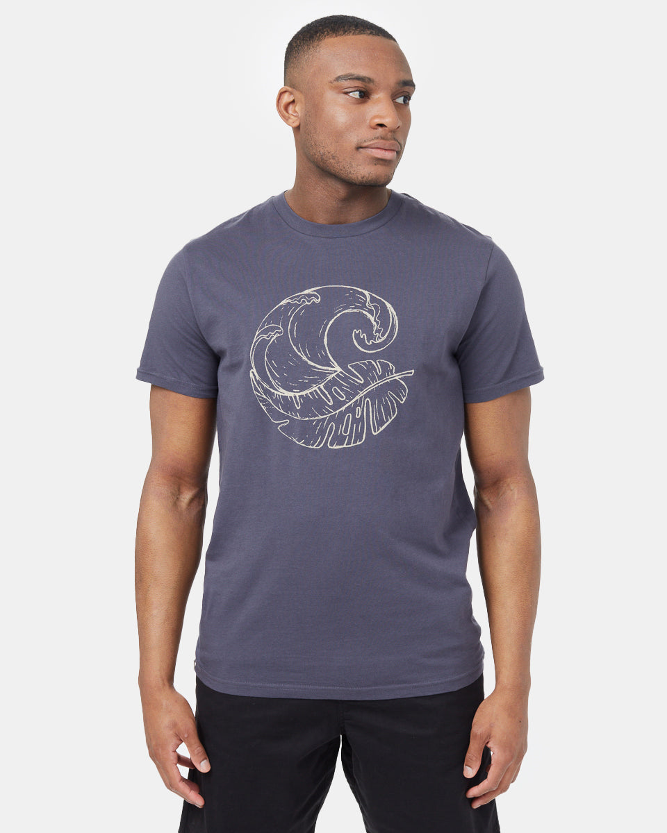 Gray  Men's Organic Cotton Graphic Tee