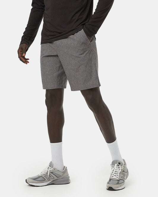 Gray Men's Recycled Polyester Sport Shorts