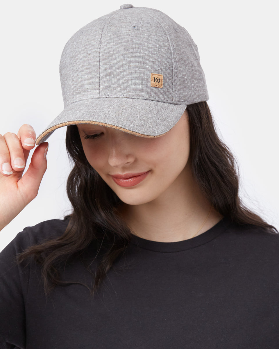 Gray Adjustable Cork Baseball Cap