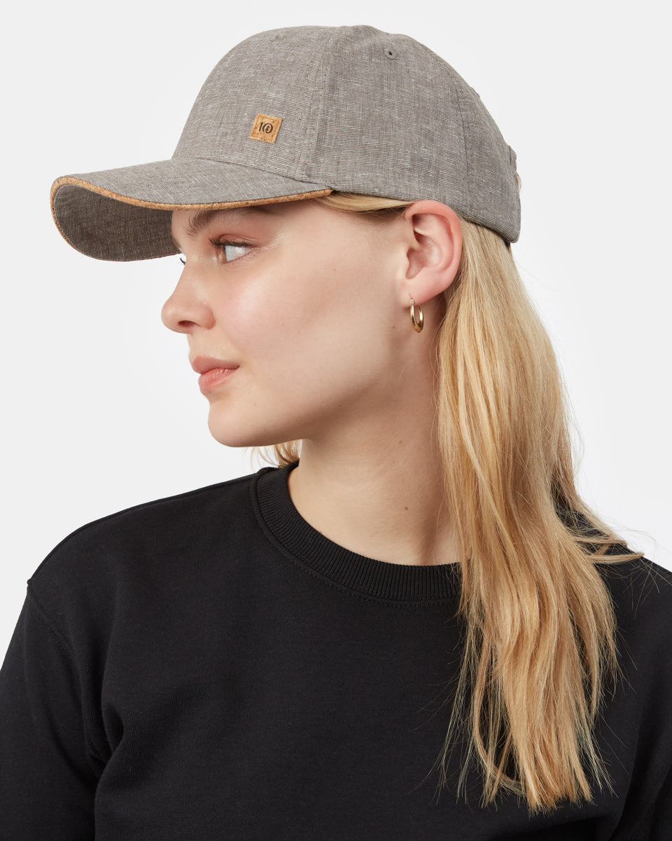 Gray Adjustable Cork Baseball Cap