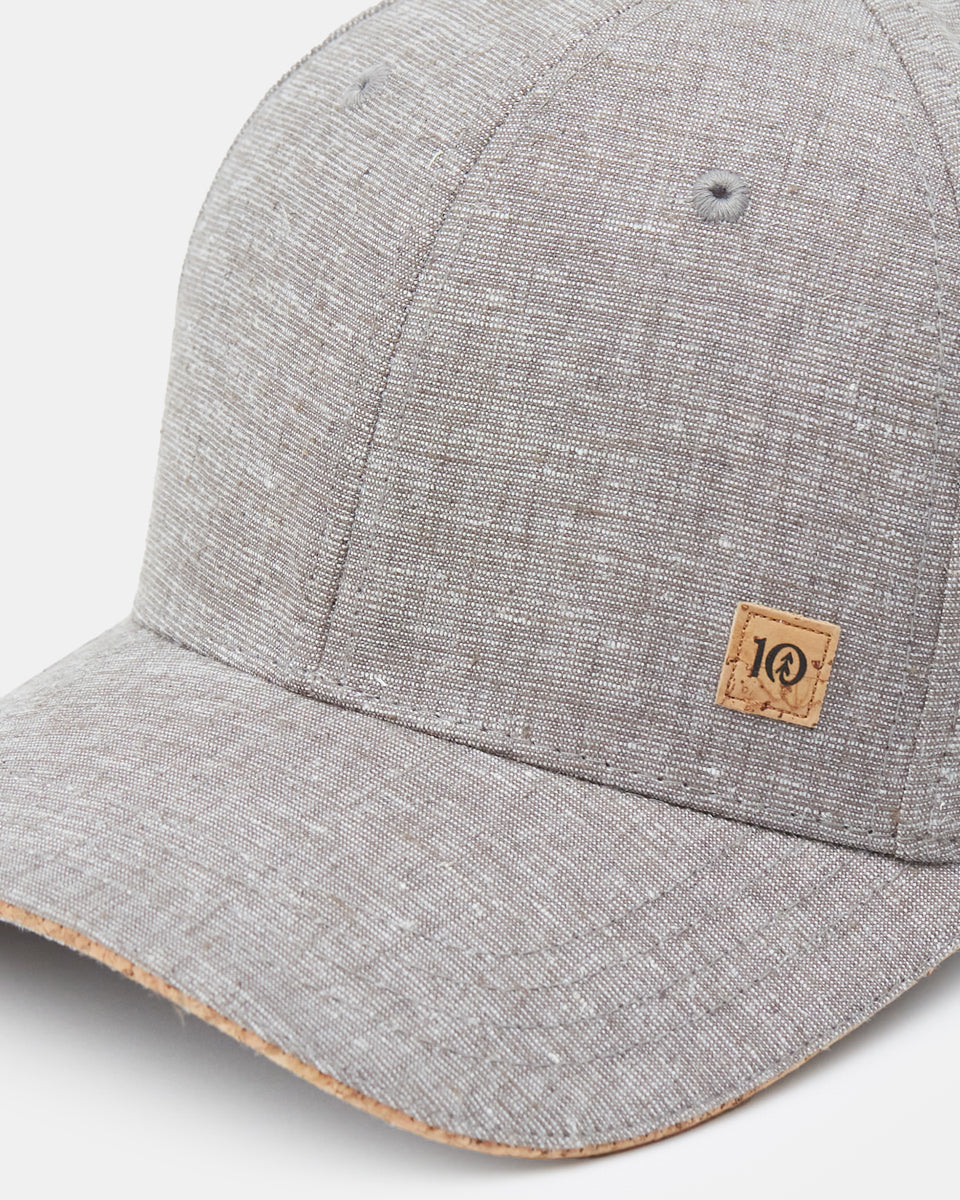 Gray Adjustable Cork Baseball Cap