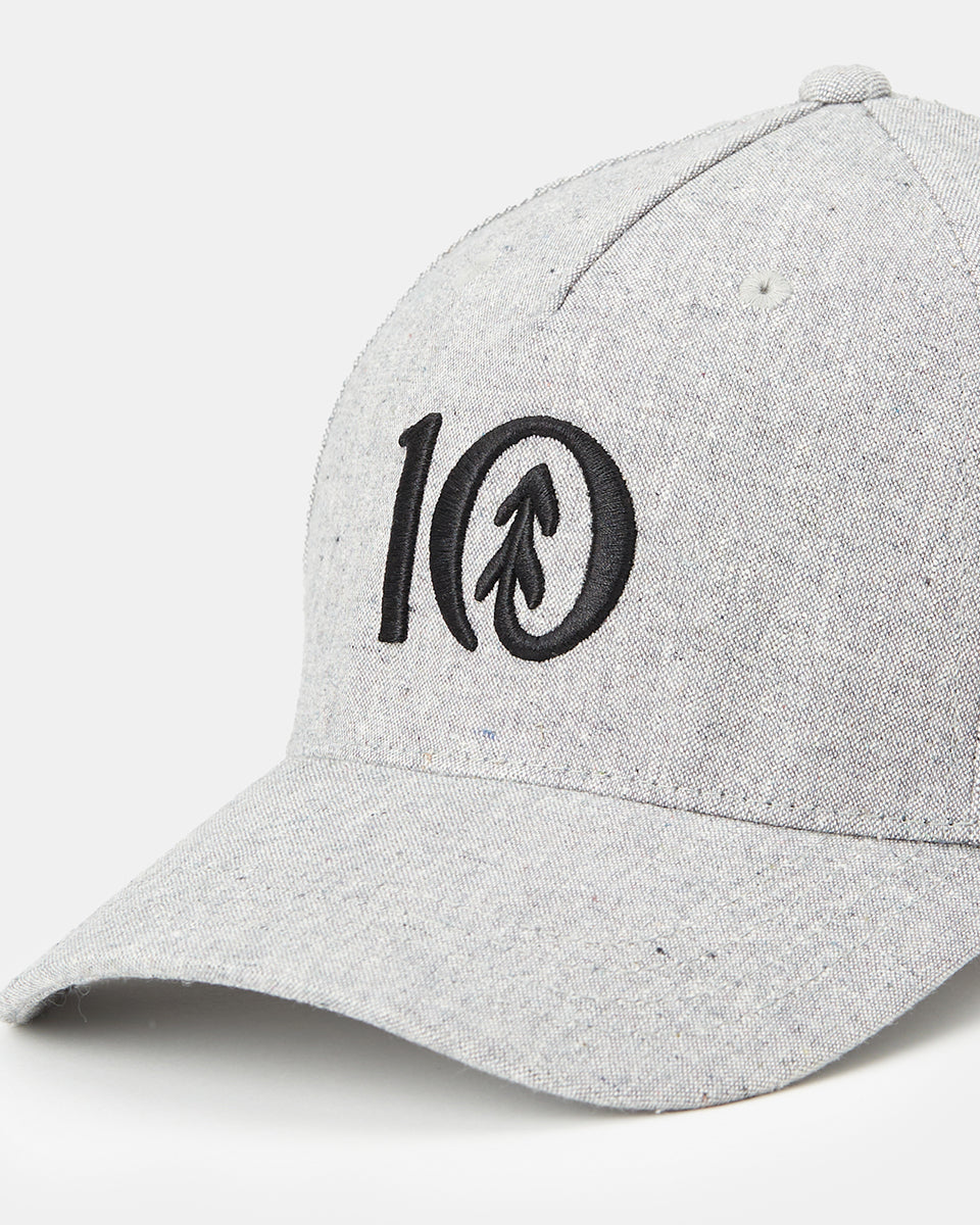 Gray Adjustable Hemp Baseball Cap