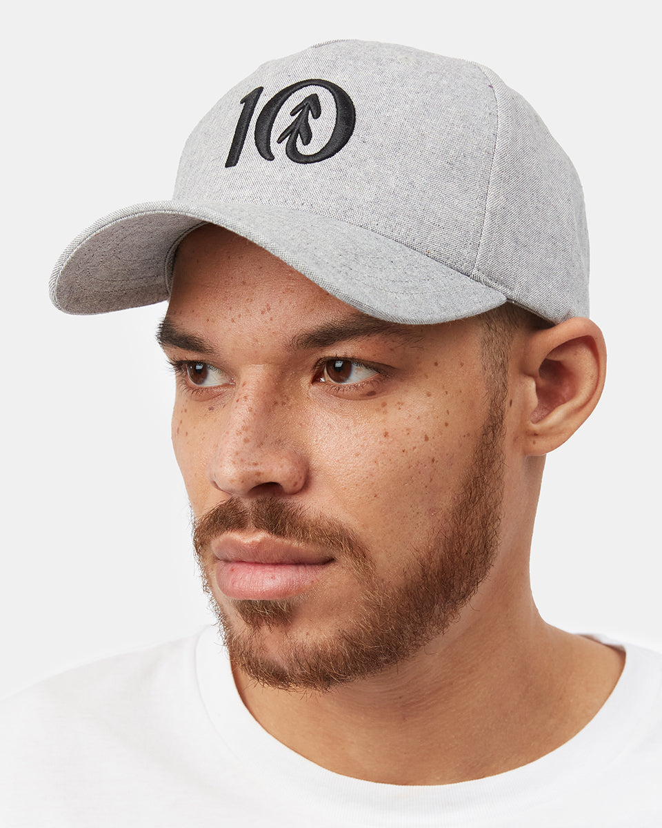 Gray Adjustable Hemp Baseball Cap