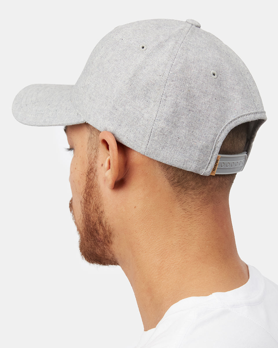 Gray Adjustable Hemp Baseball Cap