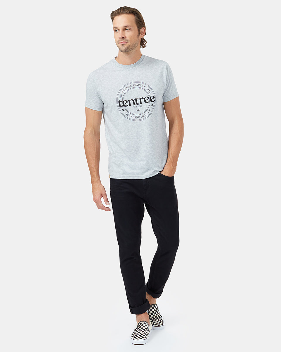 Gray Men's Eco-Friendly Graphic Tee