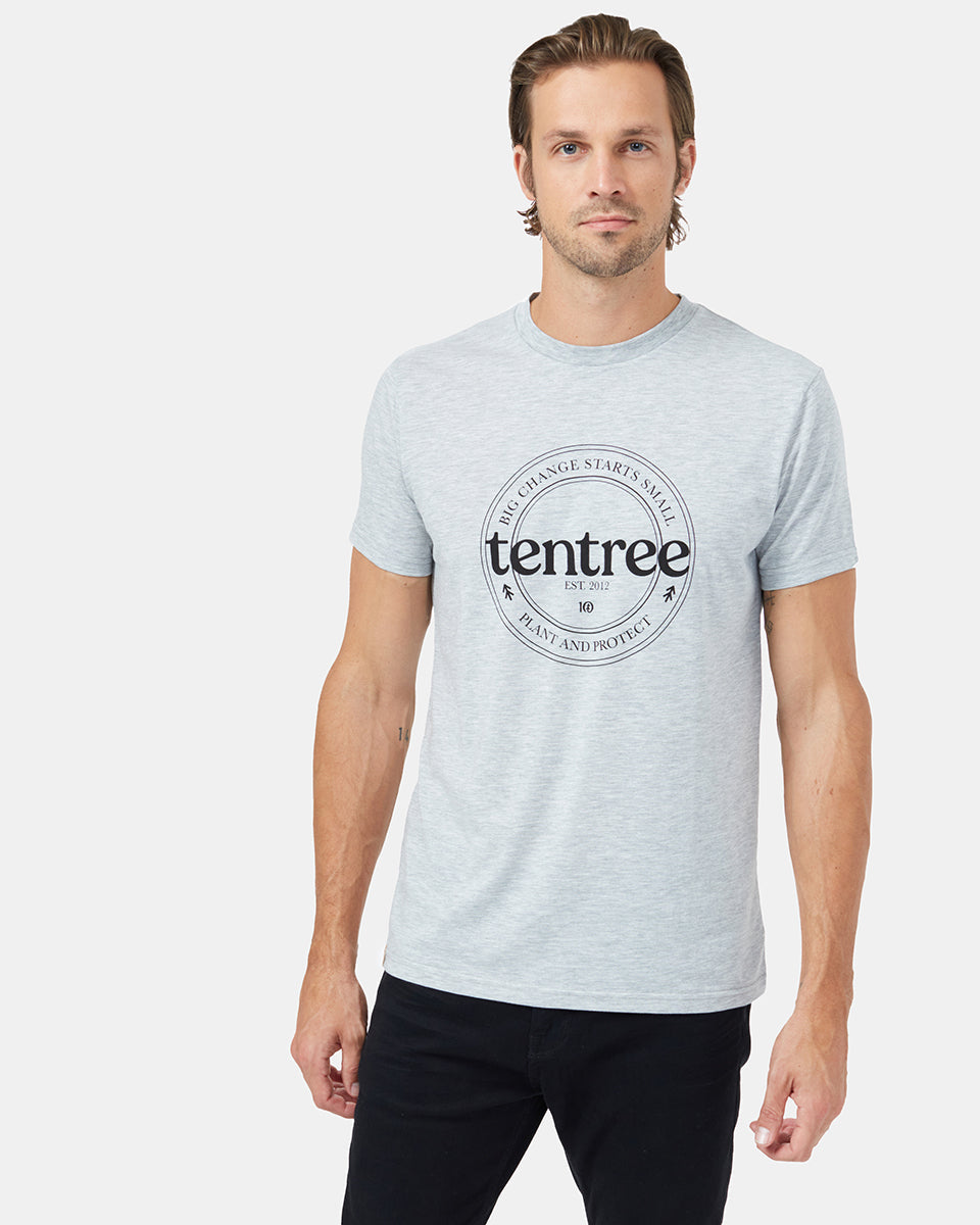 Gray Men's Eco-Friendly Graphic Tee