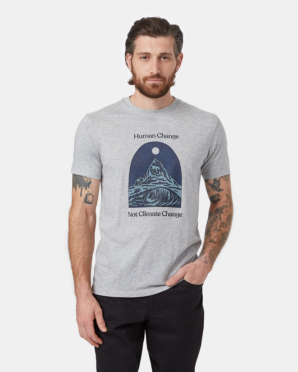 Gray Men's Eco-Friendly Graphic Tee